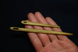 Nalbinding Needles, 2 needles,  Handcarved needle, Oaken needles, Nålebinding, Naalbinding needle, Medieval art, Viking craft, Baltic art