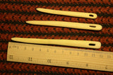 Set of 3 nalbinding needles / Nalbinding needle /  Wooden needle / Medieval weaving / Viking needle / Reenactment needle / Hardwood needle