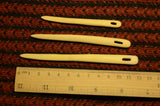 Set of 3 nalbinding needles / Nalbinding needle /  Wooden needle / Medieval weaving / Viking needle / Reenactment needle / Hardwood needle