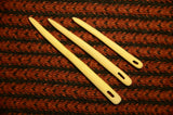 Set of 3 nalbinding needles / Nalbinding needle /  Wooden needle / Medieval weaving / Viking needle / Reenactment needle / Hardwood needle