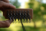 Swivels for tablet weaving / Weaving post / Tool, turning yarn back / Card weaving / Tablet weaving / Braid weaving / for 16 weaving cards