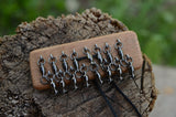 Swivels for tablet weaving / Weaving post / Tool, turning yarn back / Card weaving / Tablet weaving / Braid weaving / for 16 weaving cards