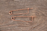 Handforged pin /11 cm,  Copper pin for weaving / Tablet weaving / Medieval weaving tool / Medieval reenactment pin / Hammered pin