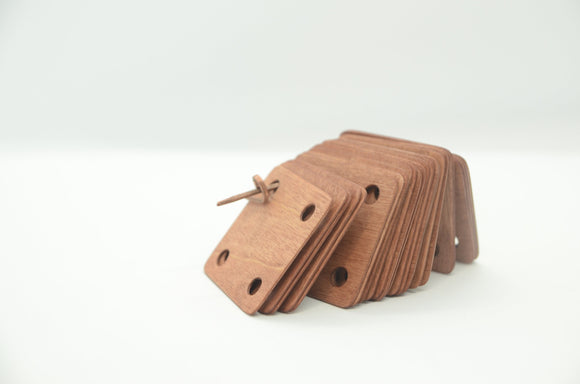 Thin weaving tablets/ 1 mm thickness / Tablet weaving cards / card weaving / 5x5cm / Set of 10 - 100 / Hardwood tablets / Viking art