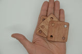 Thin weaving tablets/ 1 mm thickness / Tablet weaving cards / card weaving / 5x5cm / Set of 10 - 100 / Hardwood tablets / Viking art
