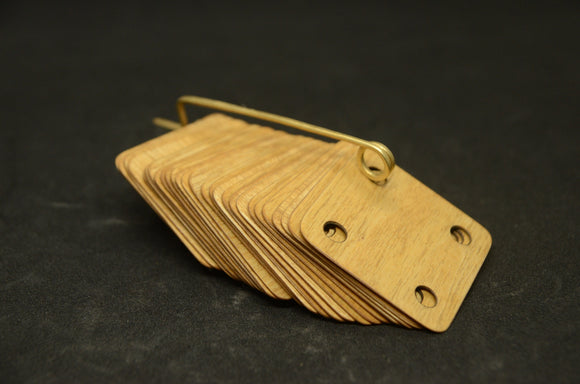 Thin weaving cards, 1 mm thickness, 5x5cm, Tablets for weaving, tablet weaving,Set of 10 - 100, Hardwood tablets, Weaving tool