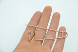 Handforged twisted pin/ 9-10cm length/ Copper pin for weaving / Tablet weaving / Card weaving /  Medieval reenactment pin / Tablets fastener