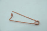Handforged twisted pin/ 9-10cm length/ Copper pin for weaving / Tablet weaving / Card weaving /  Medieval reenactment pin / Tablets fastener