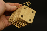 Thin weaving cards, 1 mm thickness, 5x5cm, Tablets for weaving, tablet weaving,Set of 10 - 100, Hardwood tablets, Weaving tool