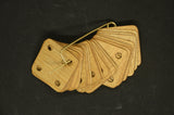 Thin weaving cards, 1 mm thickness, 5x5cm, Tablets for weaving, tablet weaving,Set of 10 - 100, Hardwood tablets, Weaving tool