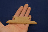 Knife edge shuttle, Tablet weaving, Shuttle for card weaving, Inkle weaving, Beech shuttle, Small shuttle Bevelled shuttle, Loom weaving