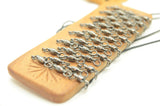 Swivels for tablet weaving, 38 swivels, Weaving post, Card weaving, Tablet weaving, Braid weaving, Spinners for weaving, VytuVatu,Baltic art