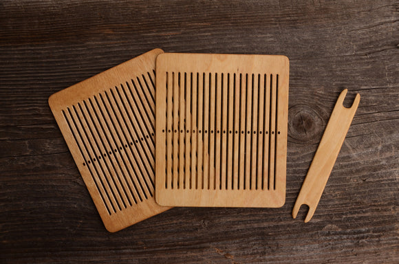 Rigid heddle with shuttle, 20 holes, Bandweaving, Backstrap loom, Rigid heddle shuttle, Viking reenactment, Inkle weaving, Ethno weaving