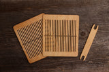 Rigid heddle with shuttle, 20 holes, Bandweaving, Backstrap loom, Rigid heddle shuttle, Viking reenactment, Inkle weaving, Ethno weaving