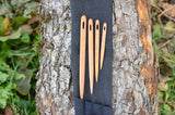Needles for naalbinding, Beech wood, Set of 4  needles, Needles with case, Medieval weaving, Viking reenactment, Wooden needles, Beech wood