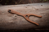 Lucet, Beech wood, Knitting fork, Weaving fork, Cord making, Wooden lucet fork,  Lucet with handle, Viking weaving, Cord braiding