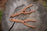 Lucet, Beech wood, Knitting fork, Weaving fork, Cord making, Wooden lucet fork,  Lucet with handle, Viking weaving, Cord braiding