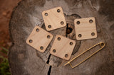 0,8mm weaving tablets, Tablet weaving cards, card weaving, 5x5cm, Set of 10 - 100, braid weaving, belt weaving Viking art