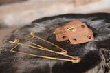 Set of 3  bronze pins, 11 13 20cm, Pins for tablet weaving, Card weaving fastener, Brass pin, Card weaving, Tablet weaving,Medieval weaving,
