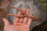 Lucet, Beech wood, Knitting fork, Weaving fork, Cord making, Wooden lucet fork,  Lucet with handle, Viking weaving, Cord braiding