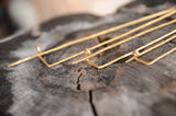 Set of 3  bronze pins, 11 13 20cm, Pins for tablet weaving, Card weaving fastener, Brass pin, Card weaving, Tablet weaving,Medieval weaving,