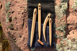 Nalbindin needles, Needles with case, Wooden knitting needles, Set for nalbinding, Nålbinding naalbinding, Viking craft, Needlebinding