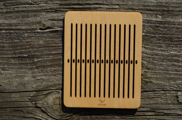 Rigid Heddle, 15 holes, Weaving board, Weaving plate, Backstrap weaving, Inkle weaving, Backstrap loom, Viking craft, Band weaving, Ethno