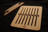 Small rigid heddle, 8 holes, Heddle for weaving, Bandweaving for beginner,Backstrap loom, Ethno craft, Weaving for kids. Heddle with shuttle