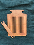 Rigid Heddle weaving loom with Shuttle/ Red Heddle/ Weaving board/ Rigid weaving/ Inkle weaving/ Tape loom/ Backstrap loom/ Handweaving loom