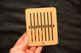 Small rigid heddle, 8 holes, Heddle for weaving, Bandweaving for beginner,Backstrap loom, Ethno craft, Weaving for kids. Heddle with shuttle