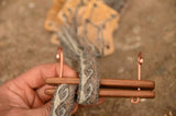 Band  locker, 18cm,  Weaving holder, Braid holder, Weaving tool, Tablet weaving, Inkle loom, RIgid heddle weaving, Walnut, Card weaving