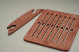 Small rigid heddle, Heddle for weaving, Bandweaving for beginner,Backstrap loom, Ethno craft, Weaving for kids. Heddle with shuttle