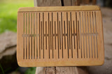 Double slotted, 9 slot rigid heddle, ASH wood,  Pick-Up Rigid Heddle, 9 Pattern Thread Slots, 9 pattern strings, band weaving, belt weaving