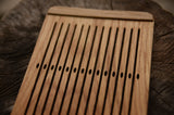Rigid heddle, Oaken rigid heddle, 15 holes, Hardwood hedle, Viking weaving, Lithuanian weaving, Band weaving, Rigid weaving, Inkle loom