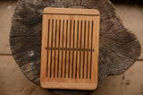 Rigid heddle, Oaken rigid heddle, 15 holes, Hardwood hedle, Viking weaving, Lithuanian weaving, Band weaving, Rigid weaving, Inkle loom
