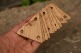 Triangle Weaving Tablets, Oaken tablets, Tablet weaving cards, Oak hardwood tablets , Cards for card weaving, Medieval  weaving, VytuVatu