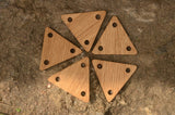 Triangle Weaving Tablets, Oaken tablets, Tablet weaving cards, Oak hardwood tablets , Cards for card weaving, Medieval  weaving, VytuVatu
