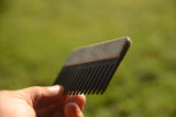 Weaving comb, Comb with needle, Black oak, Dark oak, Nalbinding needle, Tapestry beater for looms, Wooden supply for weaving, Baltic weaving