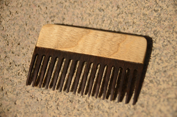 Weaving comb, Comb with needle, Black oak, Dark oak, Nalbinding needle, Tapestry beater for looms, Wooden supply for weaving, Baltic weaving