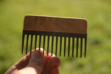 Weaving comb, Comb with needle, Black oak, Dark oak, Nalbinding needle, Tapestry beater for looms, Wooden supply for weaving, Baltic weaving