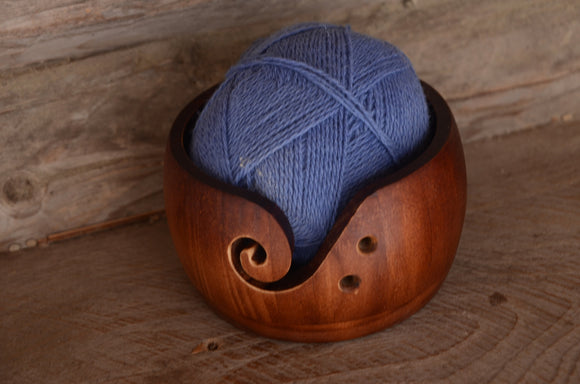 Wooden Yarn Bowl, Bowl for threads, Thread Organizer, Gift for knitter,  Knitting Gauge (Copy)