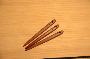 Nalbinding needle, 10 cm, Redwood, Top quality, Wooden needles, Mahogany wood,  Super Strong needle, Life time warranty, Medieval,