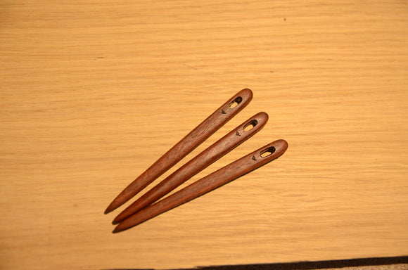 Nalbinding needle, 10 cm, Redwood, Top quality, Wooden needles, Mahogany wood,  Super Strong needle, Life time warranty, Medieval,