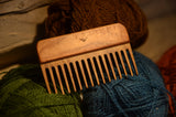 Weaving comb, Comb with needle, oak and cherry, Nalbinding needle, Tapestry beater for looms, Wooden supply for weaving, Baltic weaving