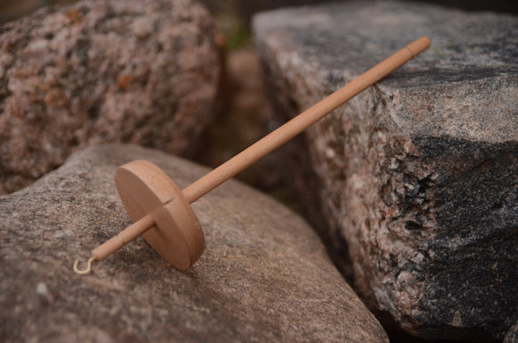 Drop Spindle, Hand spindle, spindle for spinning wool, Vytu Vatu Clear finish, Handcrafted Spinning Tool
