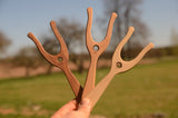 Lucet, Knitting fork, Weaving fork, Cord making, Wooden lucet fork,  Lucet with handle, Viking weaving, Cord braiding, Braiding tool