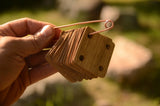 Tablet weaving kit, 16 tablets, Set for card  weaving,  weaving swivels, weaving shuttle, copper pin, tablets for weaving, Medieval weaving.