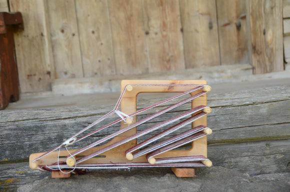 Inkle loom, 50 cm length, ASH wood, Weaving loom, Table loom, Ethno art, Viking craft, Viking loom, Baltic weaving, Loom for Belt, Strap