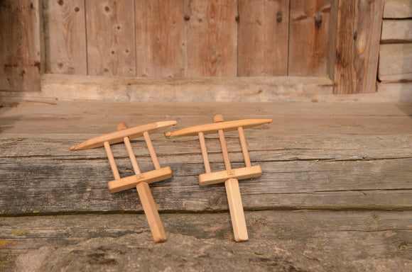 Rope making tool, Winder for cord making, Traditional Rope-Making Tool Set – Handmade Beech Wood Winders (2 pcs), Baltic Viking Folk Craft