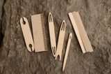 Weaving set, 27x20cm, Kit for weaving, 9 items, Weaving frame, Natural color, Weaving for beginners, Tapestry weaving kit, Starter kit